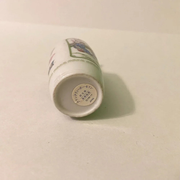 Vintage 1980 Franklin Mint Miniature Doll House Vase Geisha Butterfly Japan - Picture 8 of 9